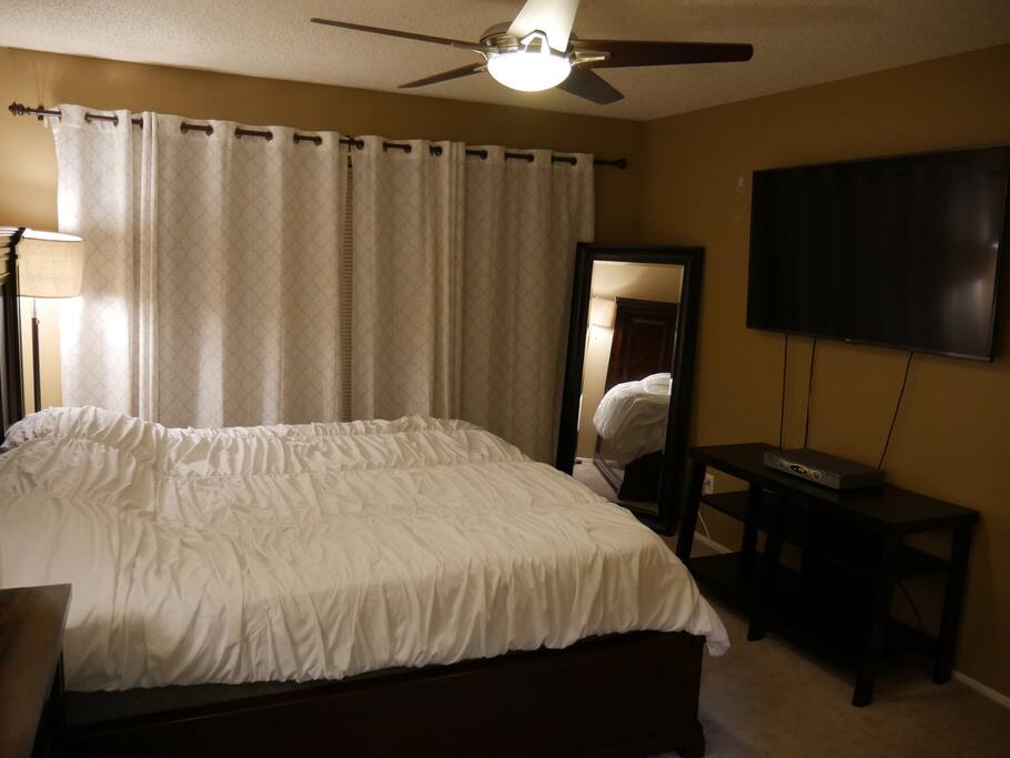 Large private room with connected private bathroom/walk in shower
