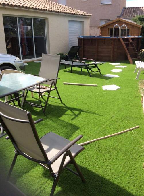 Salon jardin barbecue et plancha