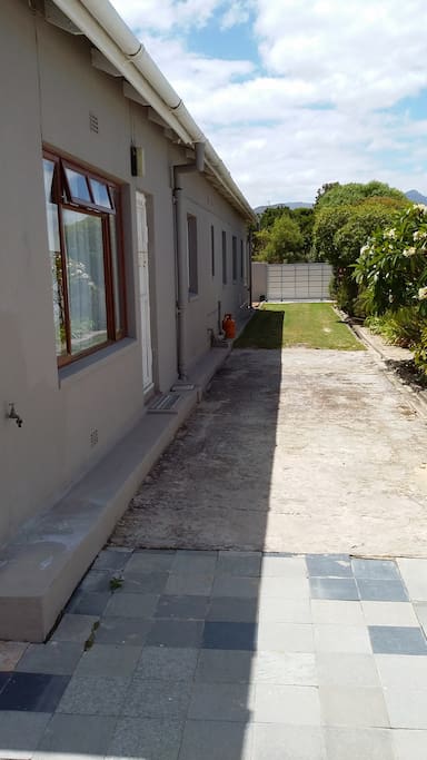 Private parking next to house