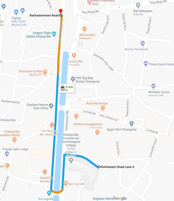 Take 3 Min to Thapae Gate
