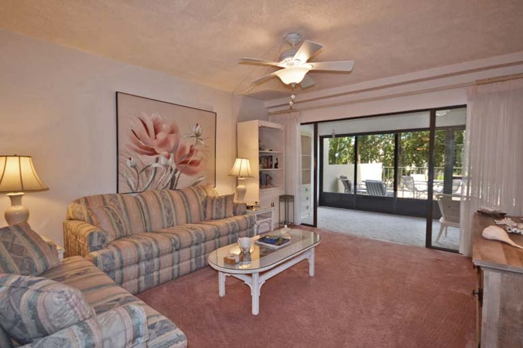 living room/Florida room to outside deck