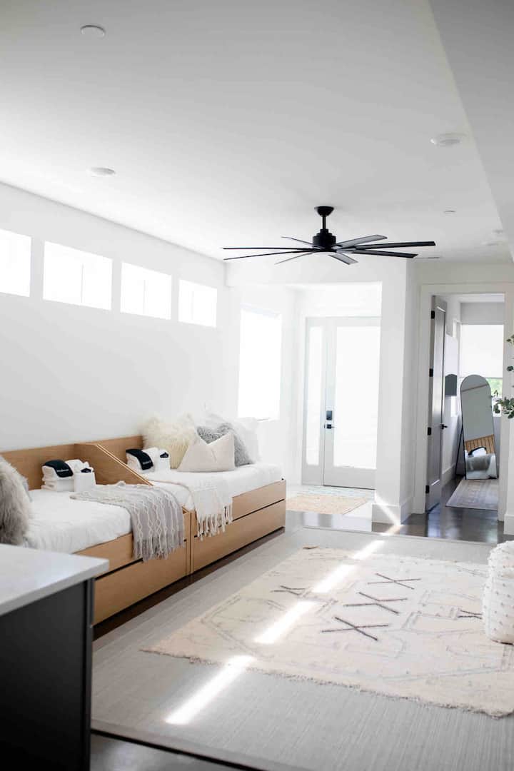 Whether you're unwinding with a good book, watching your favorite show, or enjoying quality time with loved ones, the living room provides a warm and welcoming atmosphere.