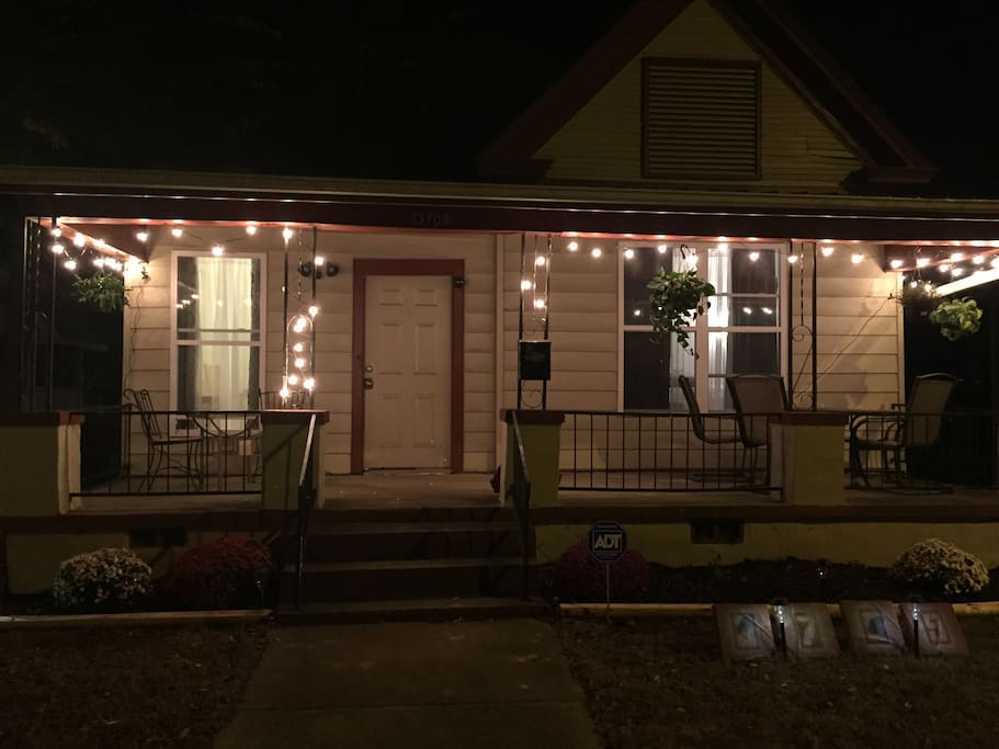 Front of house (night view)