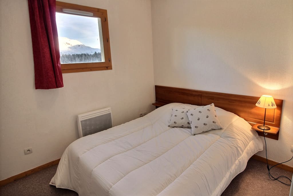 Superdévoluy résidence les chaumettes Appartement Epervier 24 sa chambre double