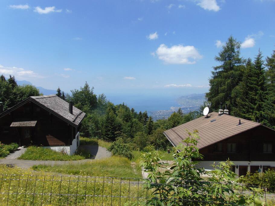Photo prise depuis la terrasse de l'appartement