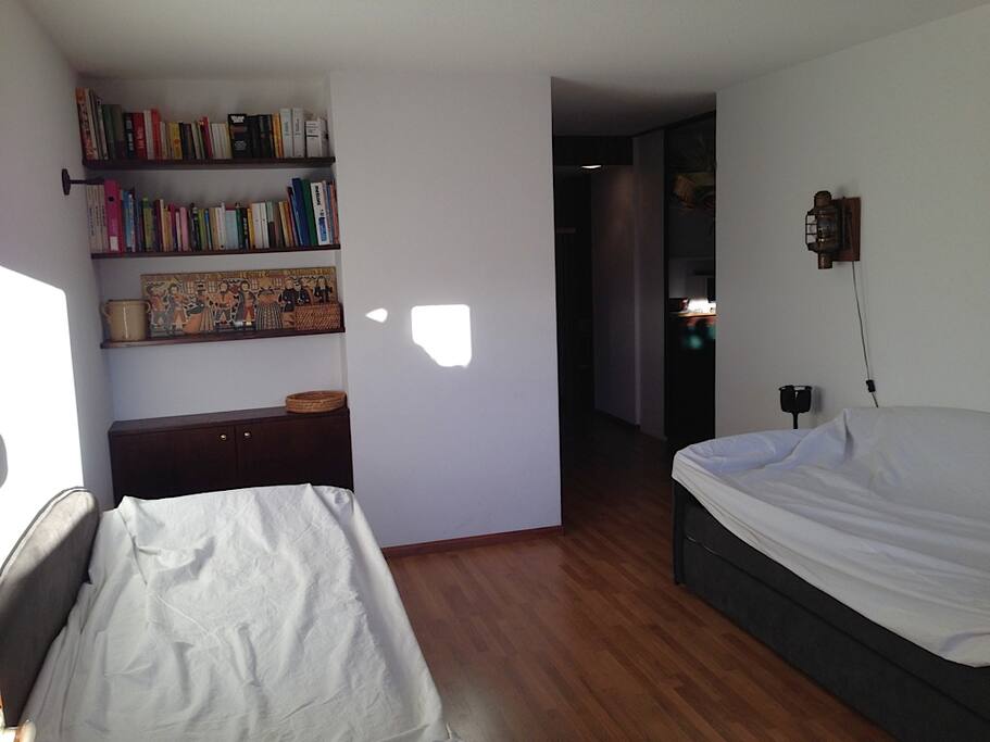 studio with two beds that can became bunk bed and host up to 4 people