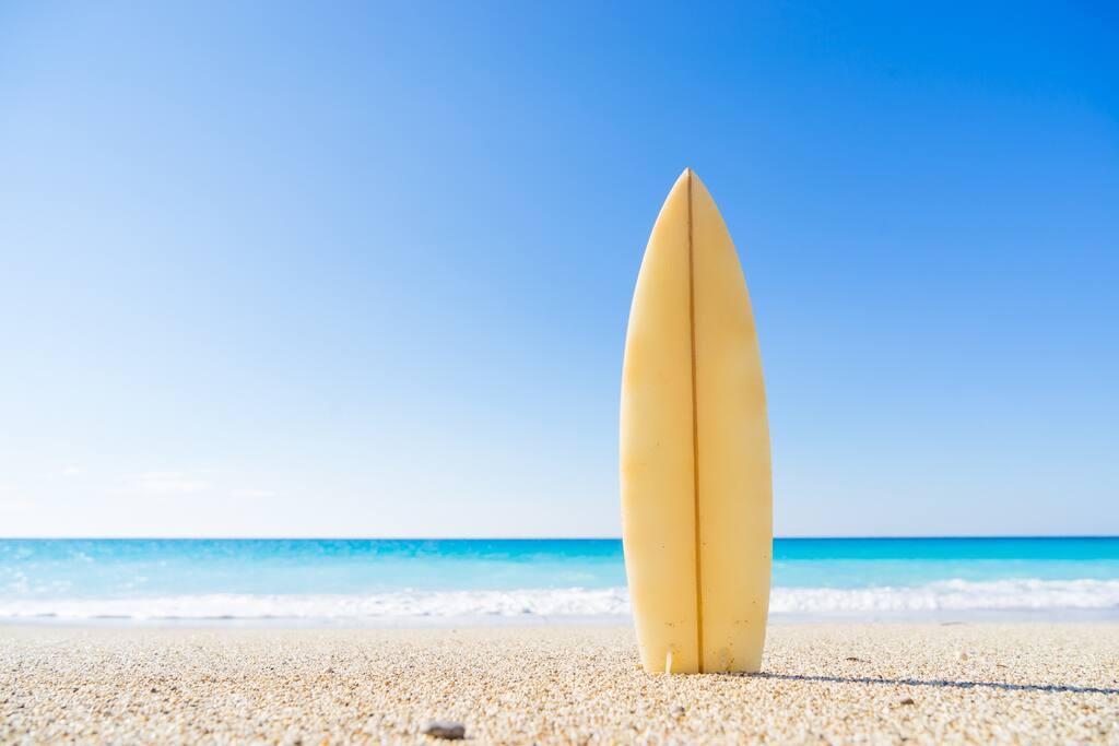 The beach