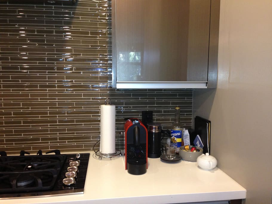 Fully stocked Nespresso machine
