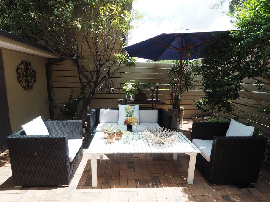 Completely private courtyard