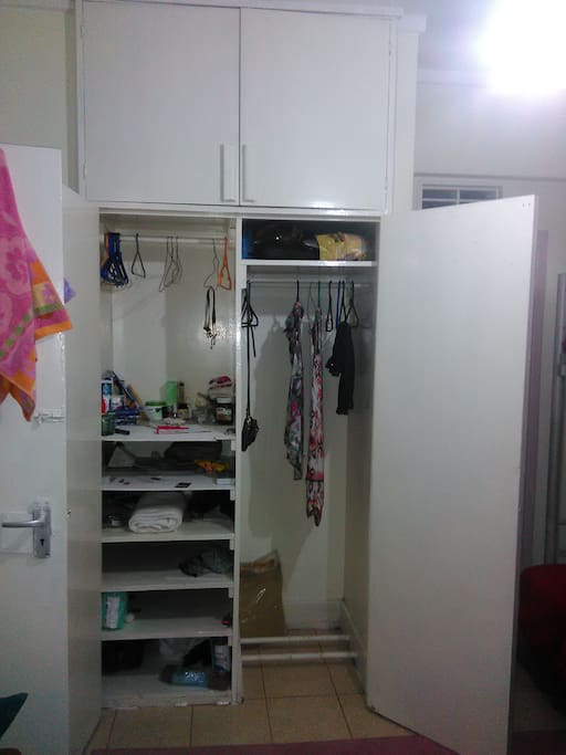 cabinets cloth shelves