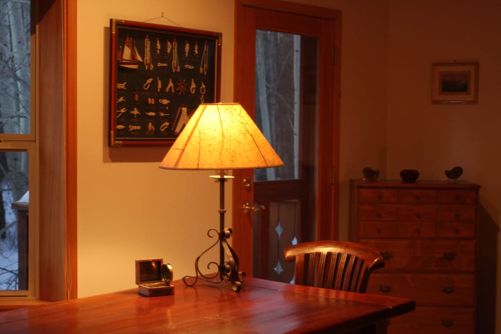 Work station for a writer's retreat
