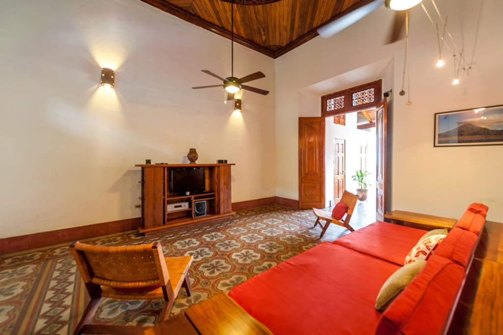 Settle in on the comfy couch and relax. Maybe a night in is what you need, so we offer the perfect
spot to do this in at Casa Yalula.