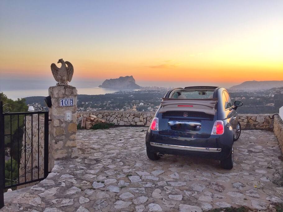 Sunset from the parking