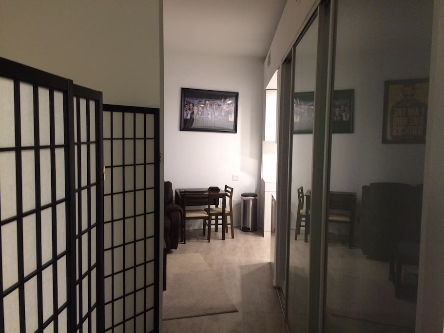 Walkway to living room