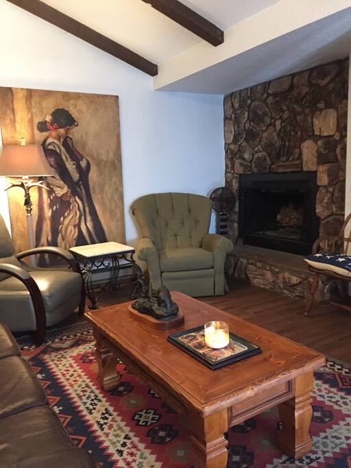 Spacious Living Room w/ newly renovated floors.