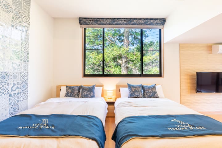 Entire home with 1 bedrooms in Kanagawa - Villa 45㎡ near Lake Ashi/8P/ Loft/Free Wifi