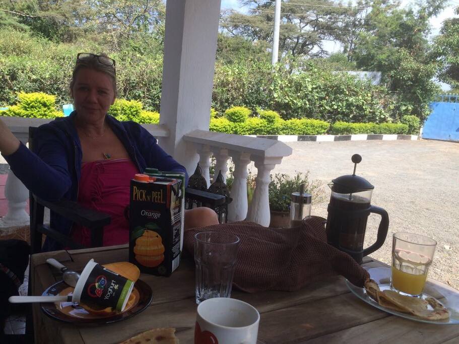 Amazing breakfast. If you love chapati the kenyan way, we will give a treat on the weekend.
