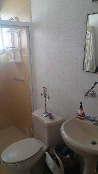 Baño con regadera (ducha).