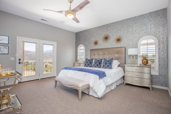 Primary bedroom, king bed