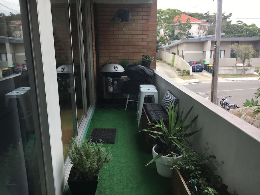 Outdoor space with BBQ