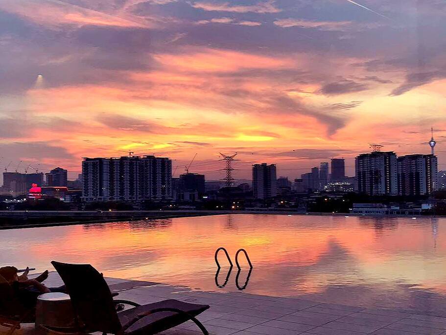 Evening Pool View