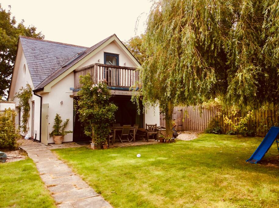 Studio from garden.