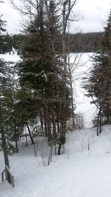 La place idéal pour la motoneige, tout près des sentiers ,raquettes, ski de fond pêche sur glace,a proximité.