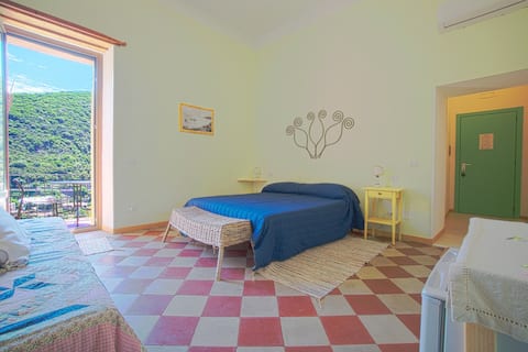 Room with balcony in B&B in the historic center