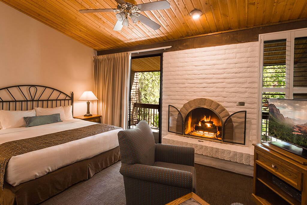 Master Bedroom with gas fireplace