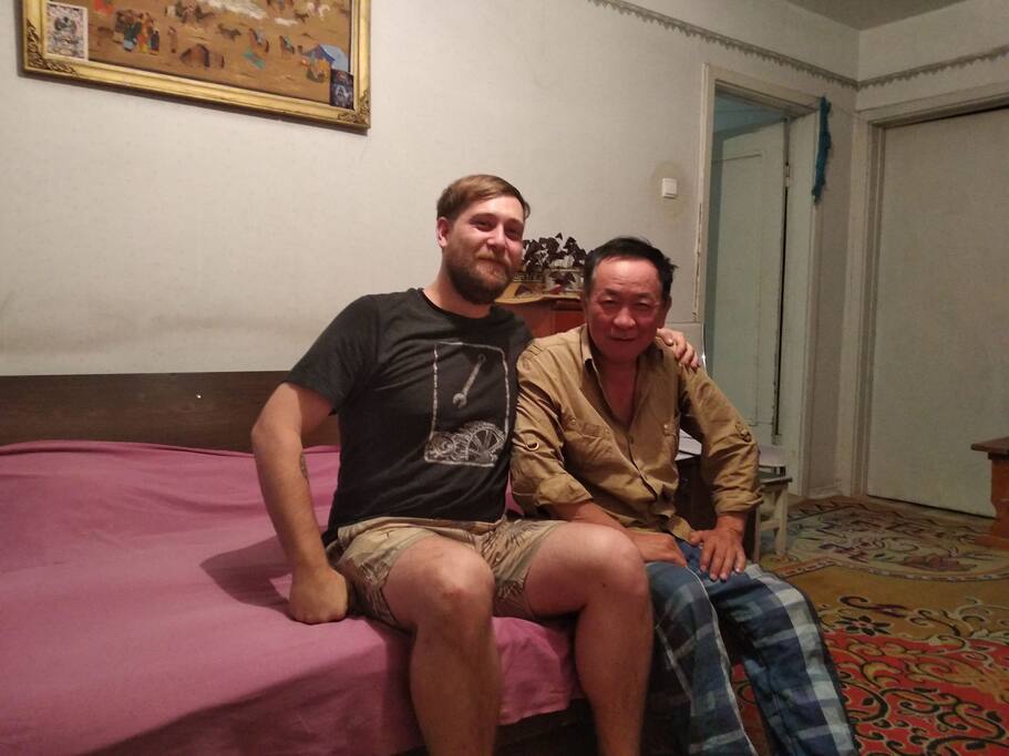 My husband and guest from Australia