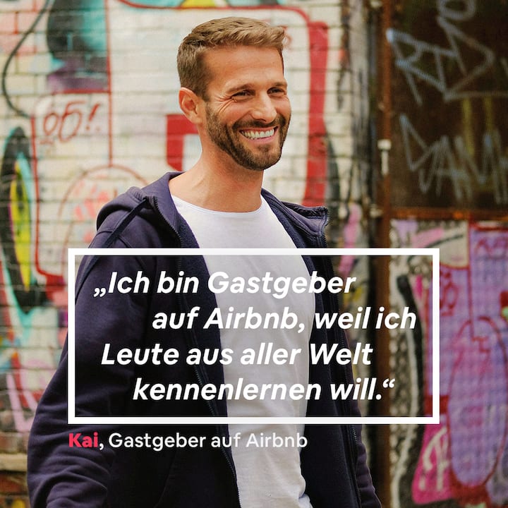 photo of man smiling with text over it