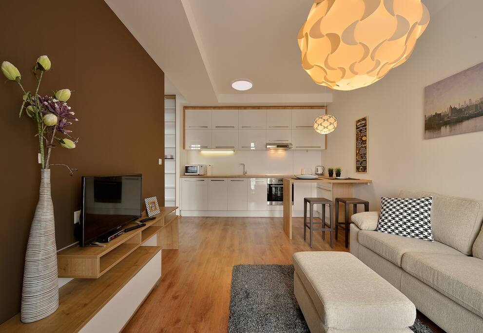 Open space living room