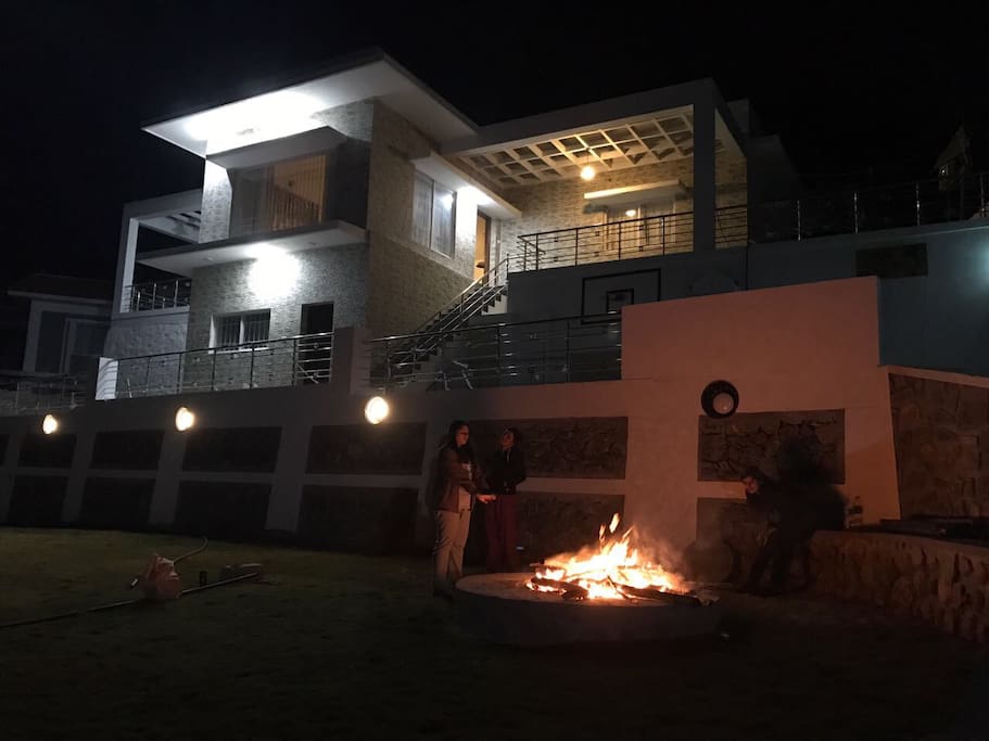 Camp fire, pic shared by a guest.