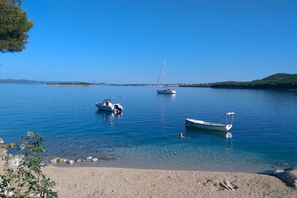 the nearest beach 300m away from house