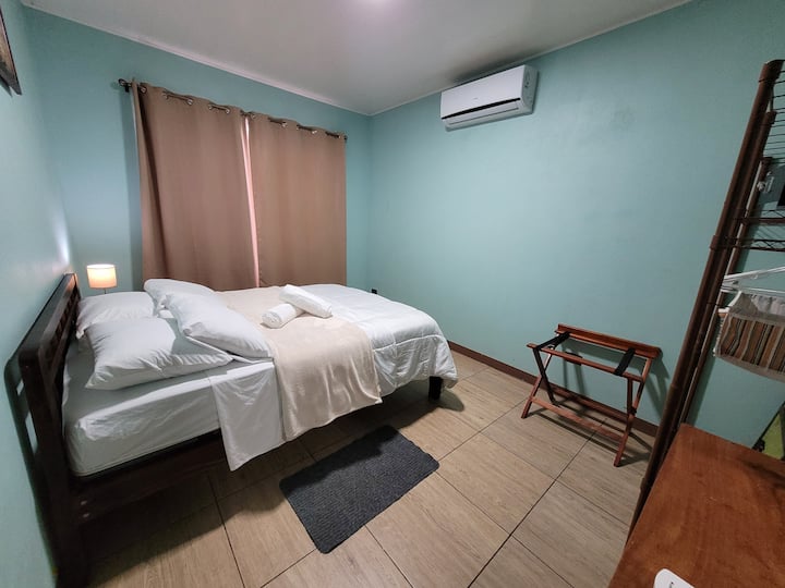 Secondary room with Double bed, AC and safe.