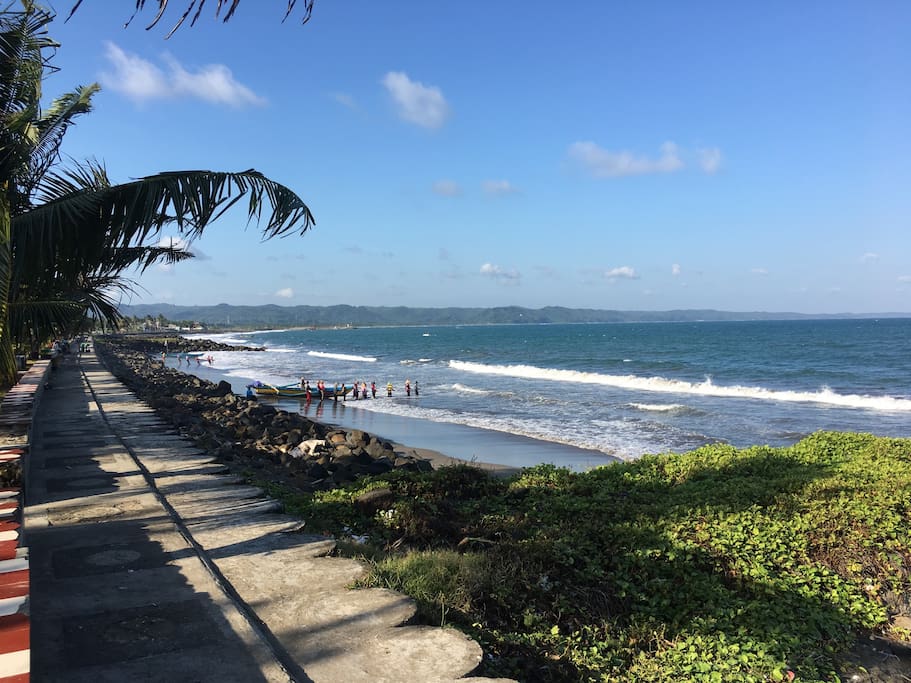 The eastern beach of Pangandaran