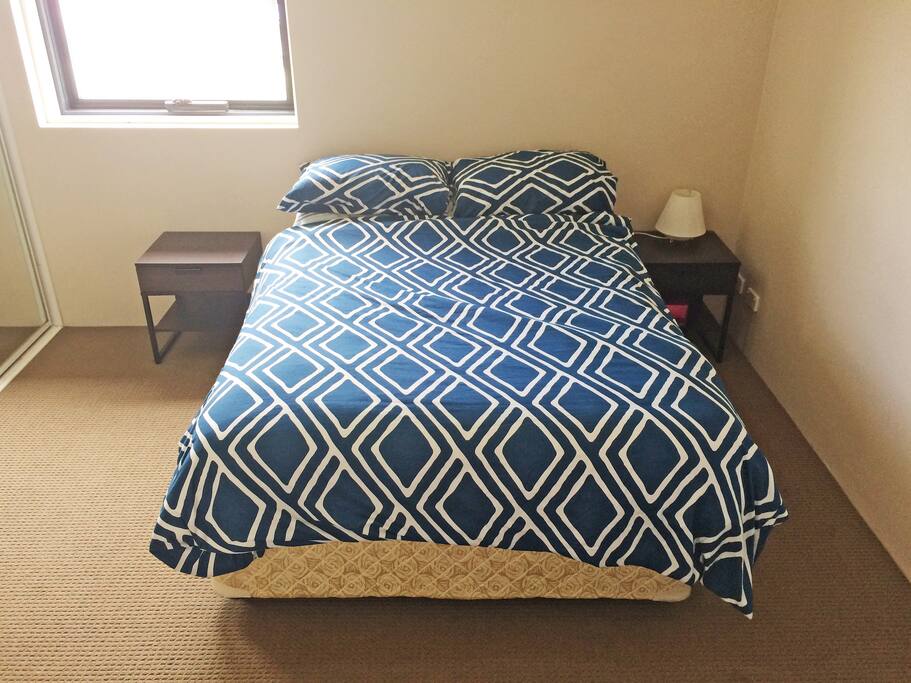 Queen sized bed