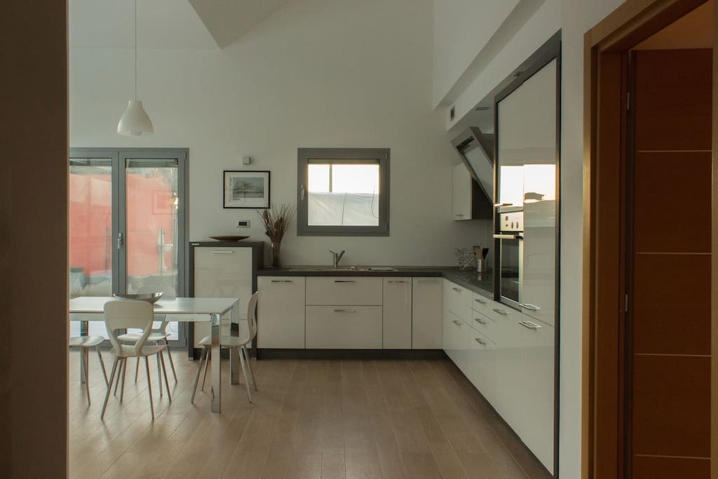 Living room, kitchen