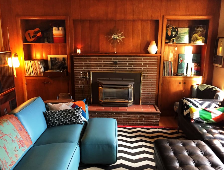 Living room of mid-century bliss