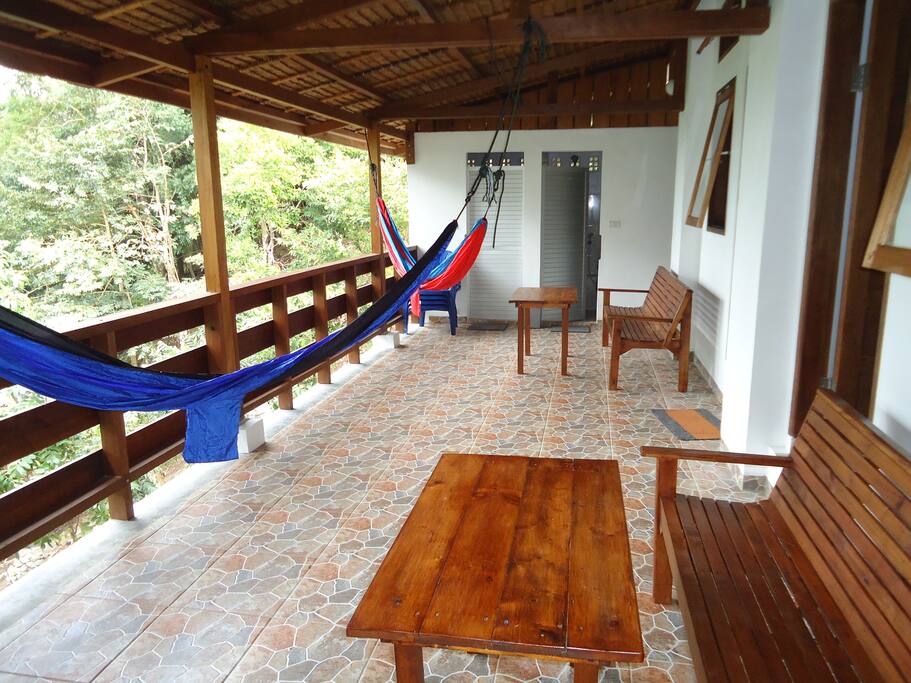 Large communal terrace
