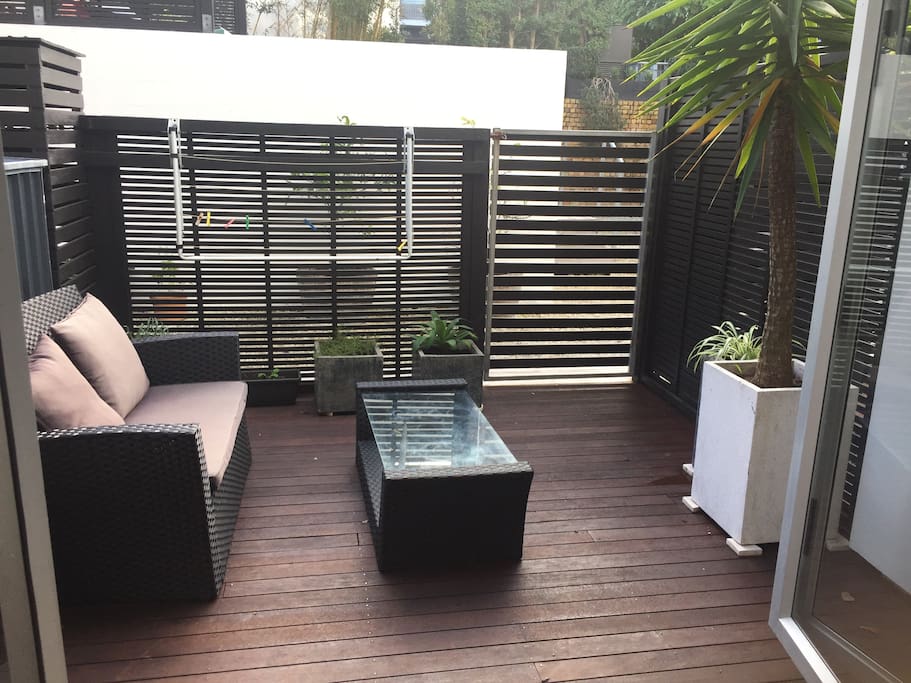Private balcony off room