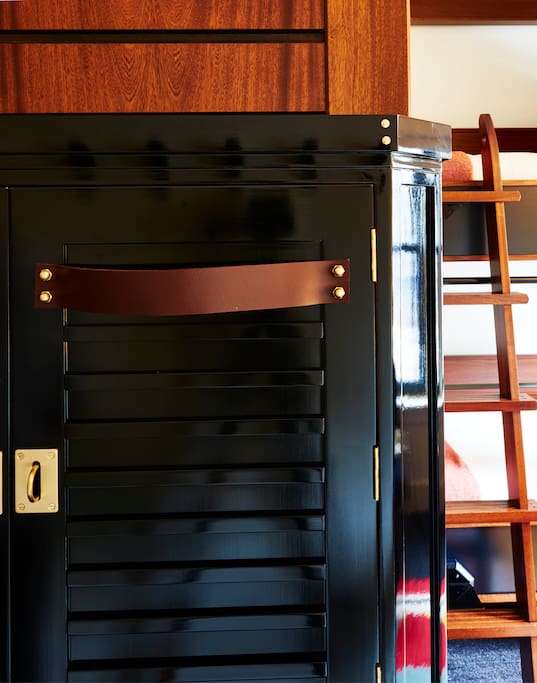 Each guest is assigned a locker for belongings.