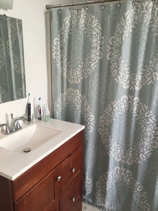 Clean, renovated bathrooms