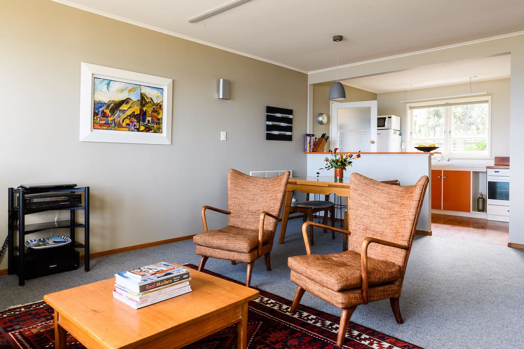 Living and kitchen areas