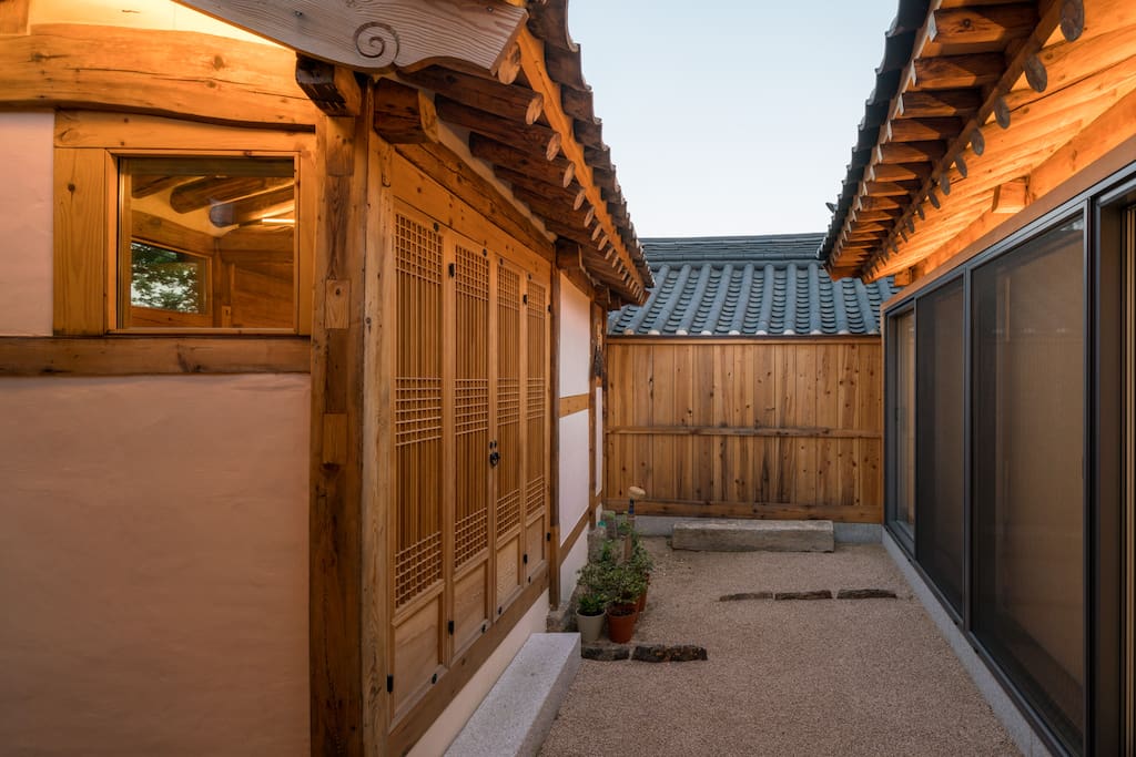 A modern hanok with fine detail