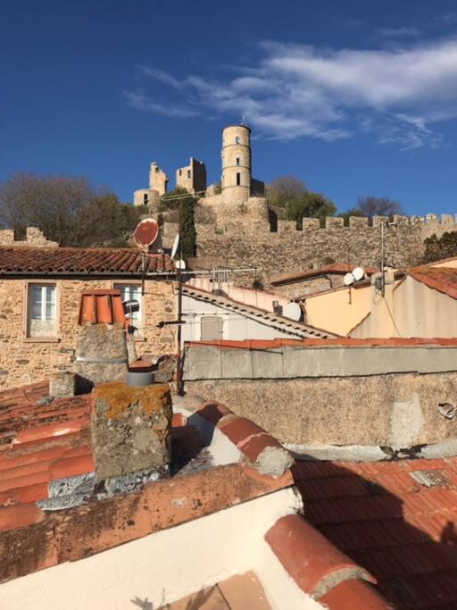Blick auf die Burgruine
