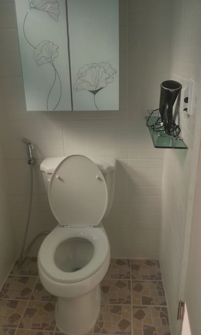 Spacious restroom