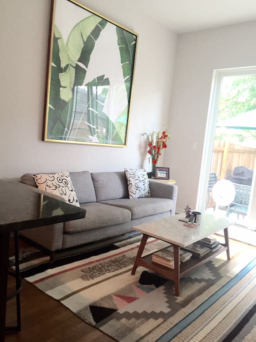 Living Room opens into patio