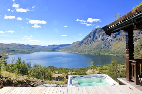 Spacious and exclusive mountain cabin, ski in/out