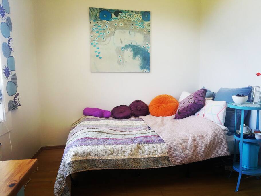 The bed for relaxation and recharging